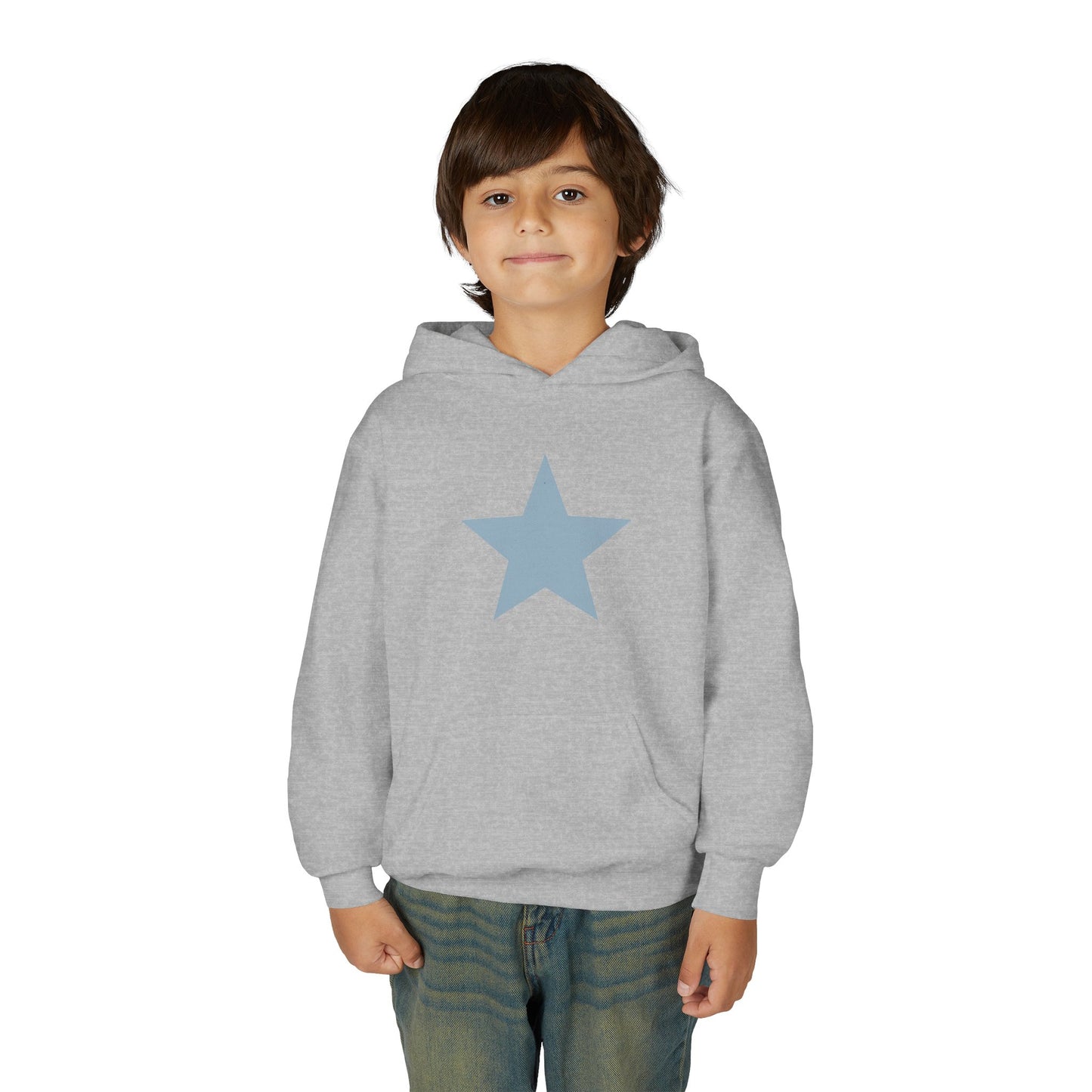 Youth Star Print Hooded Sweatshirt