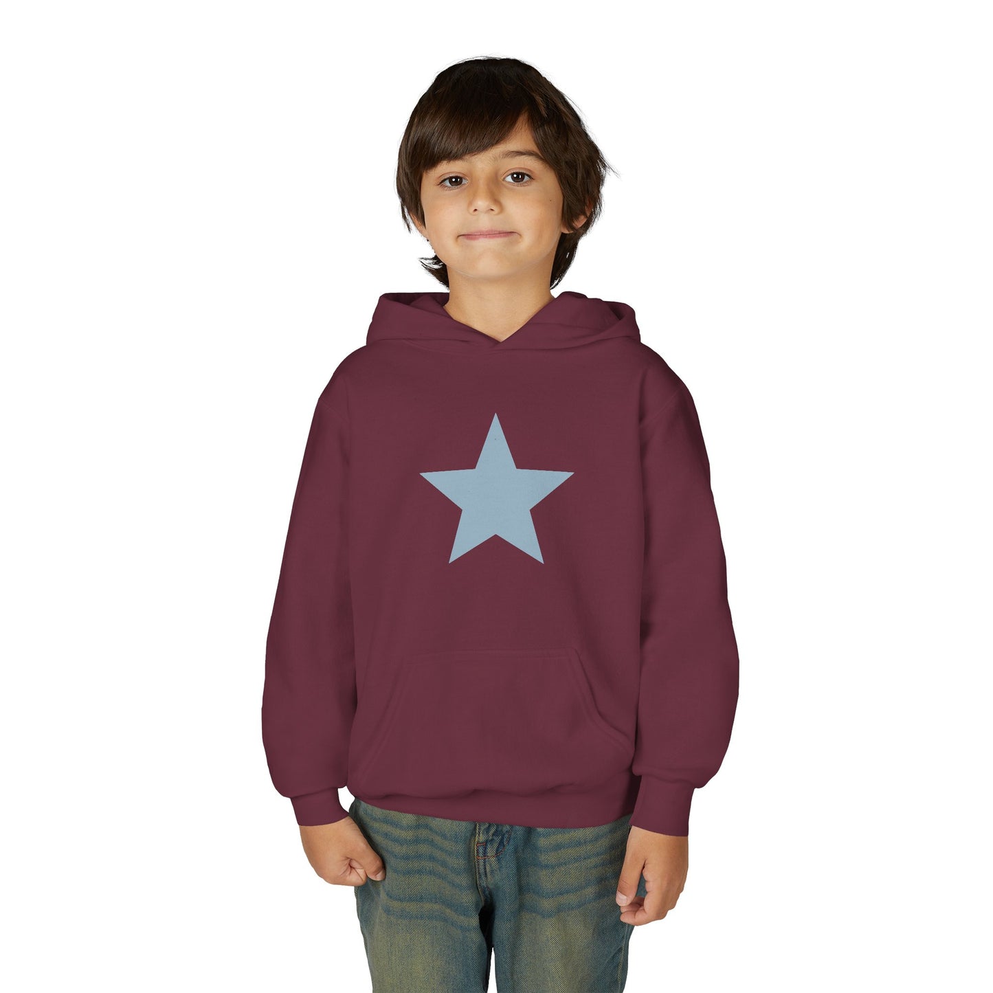 Youth Star Print Hooded Sweatshirt