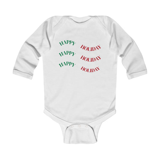 Holiday Happy Holiday Infant Long Sleeve Bodysuit