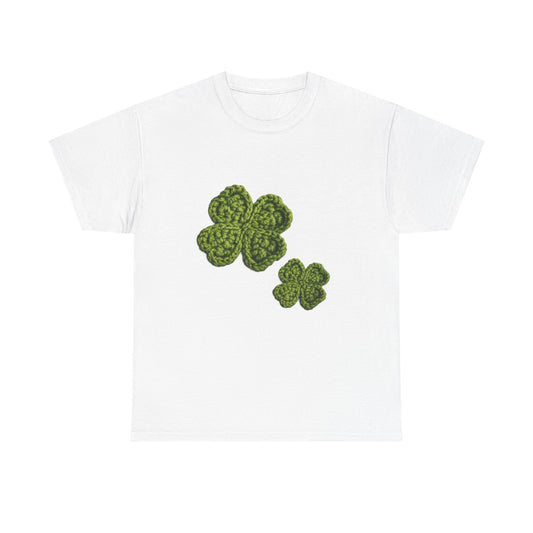 Clover Crochet Tee — Green Shamrock St. Patrick's Day T-Shirt