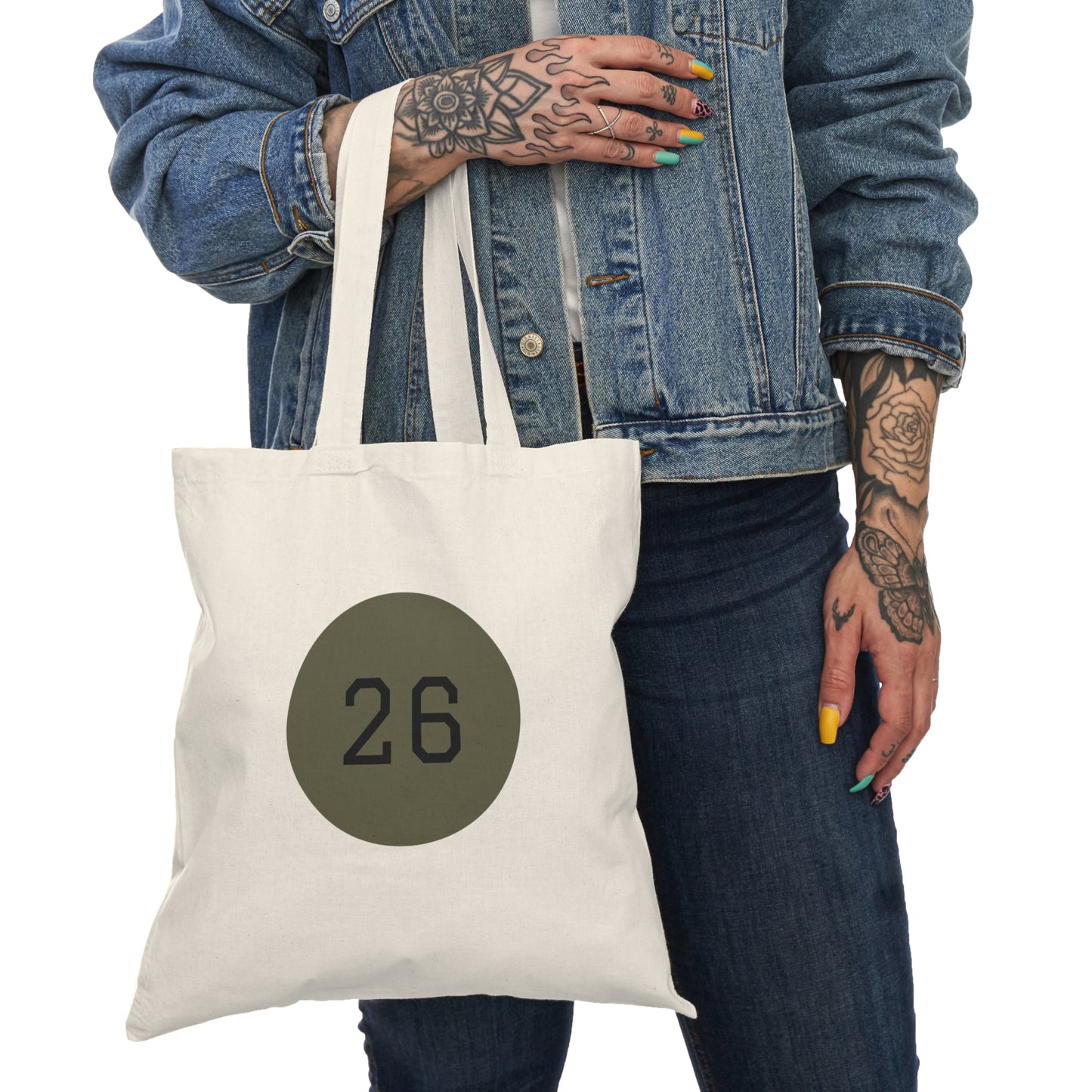 2026 Natural Tote Bag — Yearly Calendar Reusable Market Tote