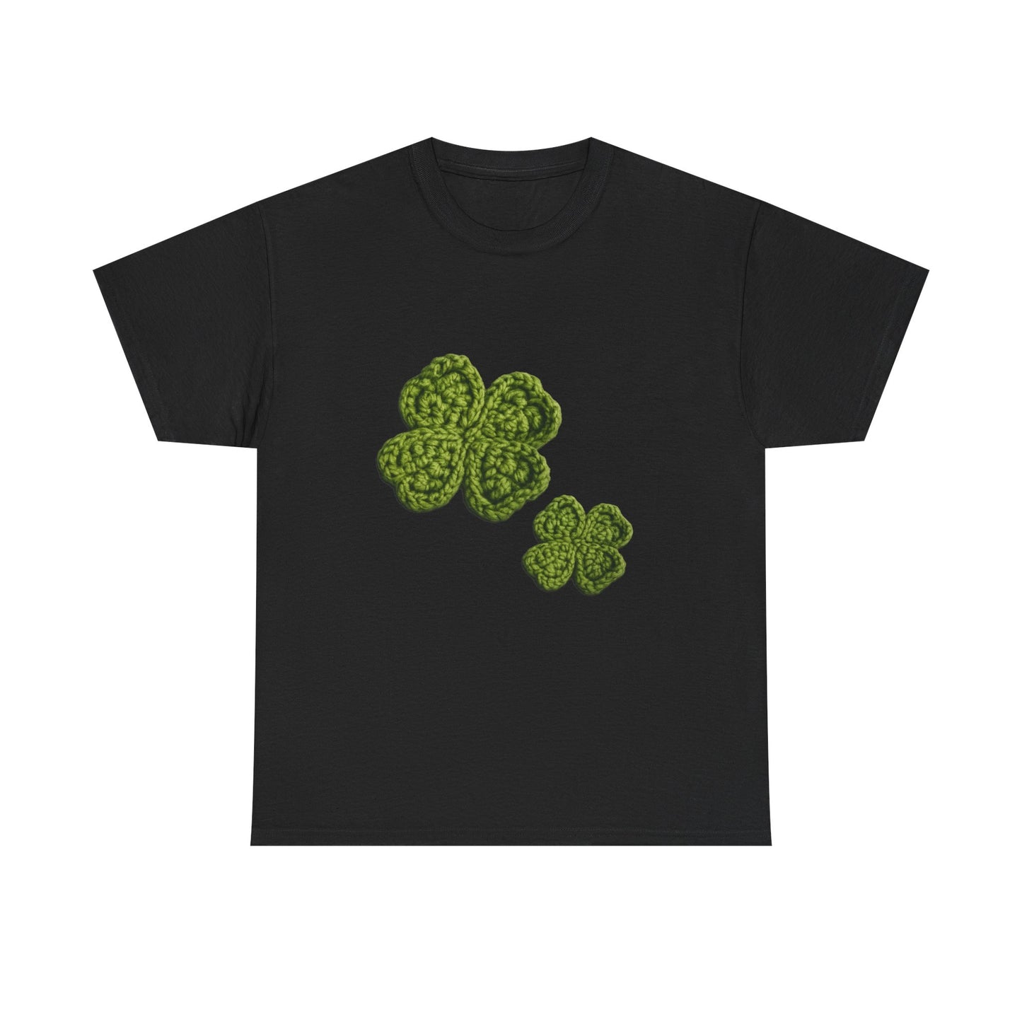 Clover Crochet Tee — Green Shamrock St. Patrick's Day T-Shirt
