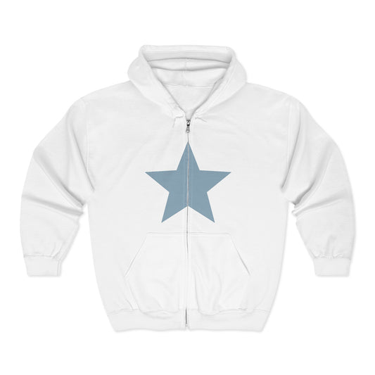 Shooting Star Zip Hoodie, Cozy Sweatshirt for All Seasons, Korean