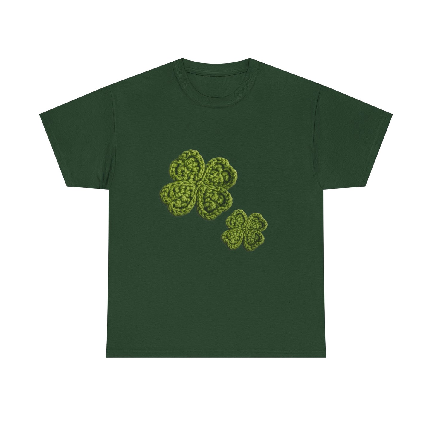 Clover Crochet Tee — Green Shamrock St. Patrick's Day T-Shirt