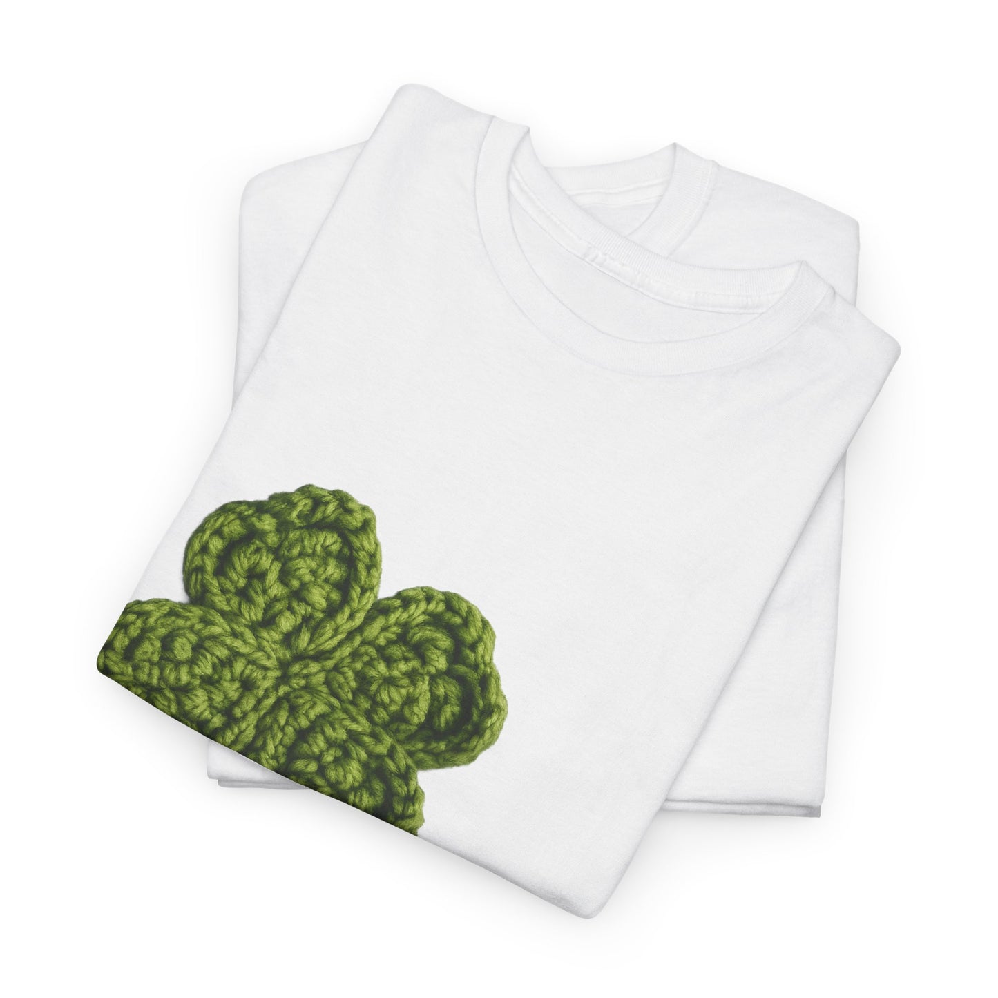 Clover Crochet Tee — Green Shamrock St. Patrick's Day T-Shirt