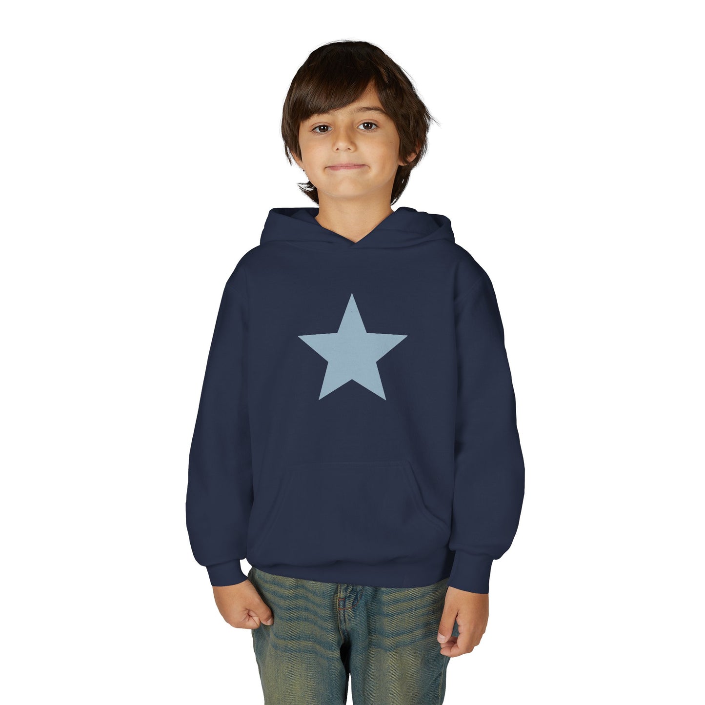 Youth Star Print Hooded Sweatshirt