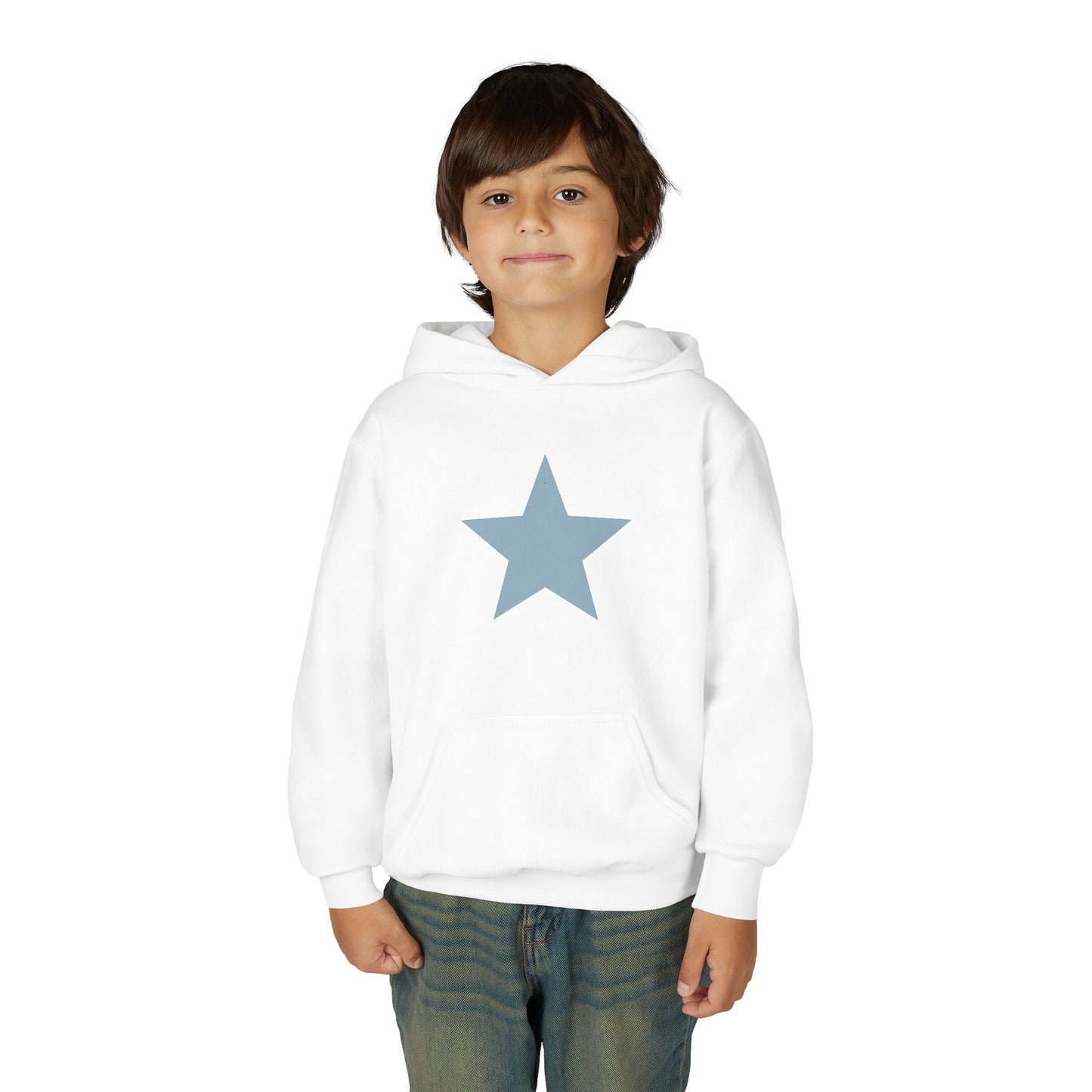 Youth Star Print Hooded Sweatshirt