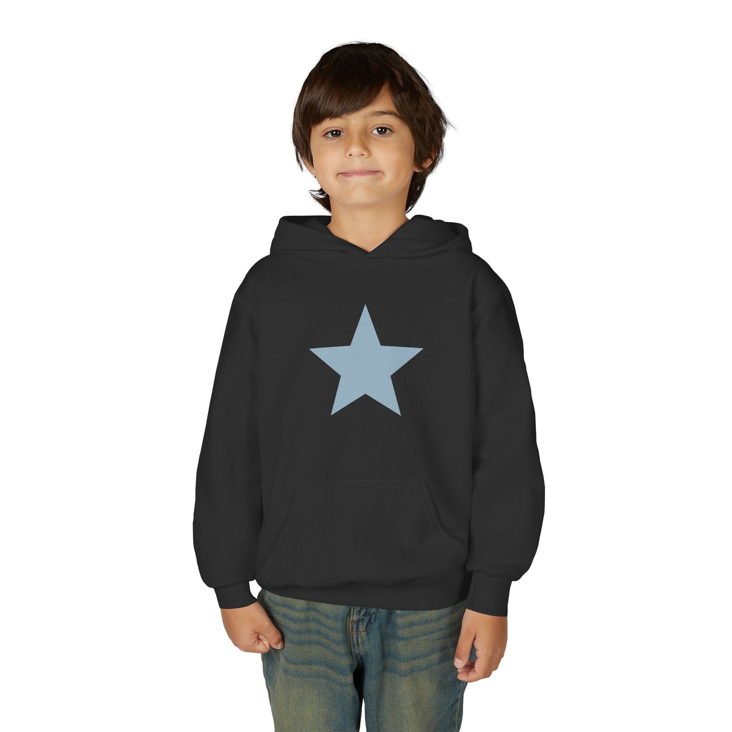 Youth Star Print Hooded Sweatshirt